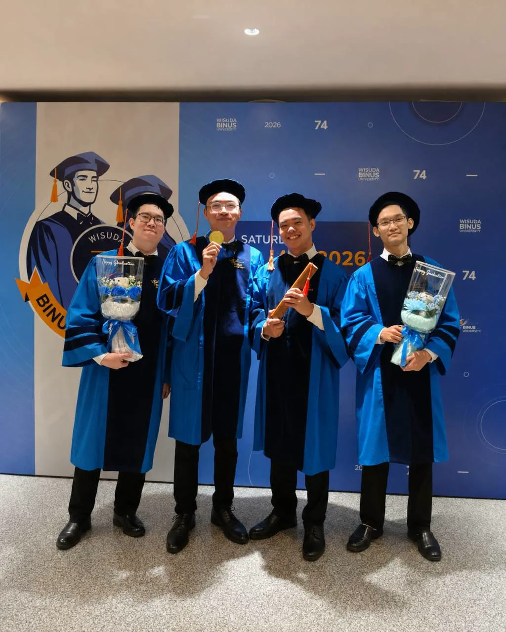 Master's graduation at BINUS University